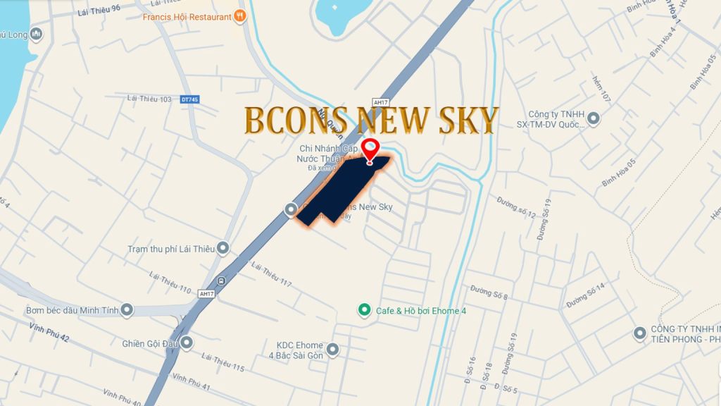 vị trí bcons new sky 