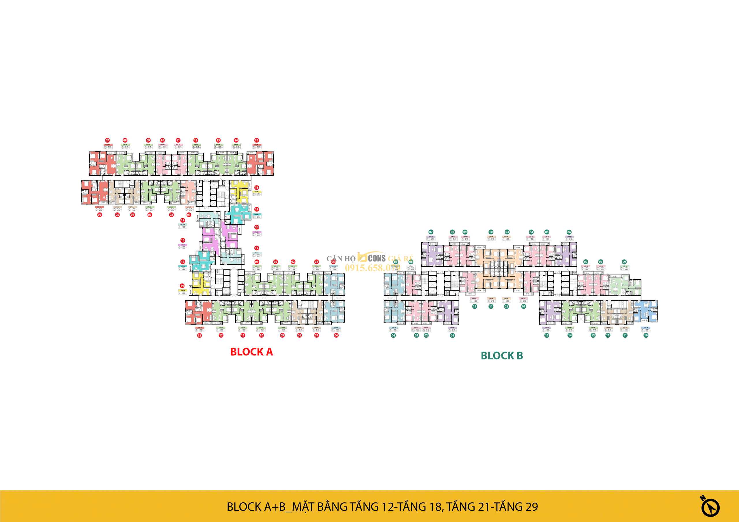 mat bang tang dien hinh du an bcons newsky